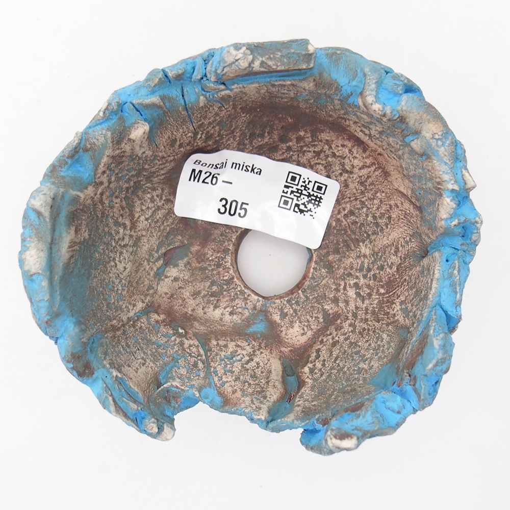 Keramikschale 9 x 9 x 6 cm , Farbe blau