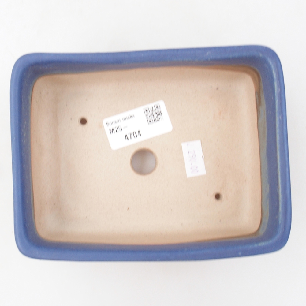 Keramik-Bonsaischale 15 x 11 x 5 cm, Farbe blau