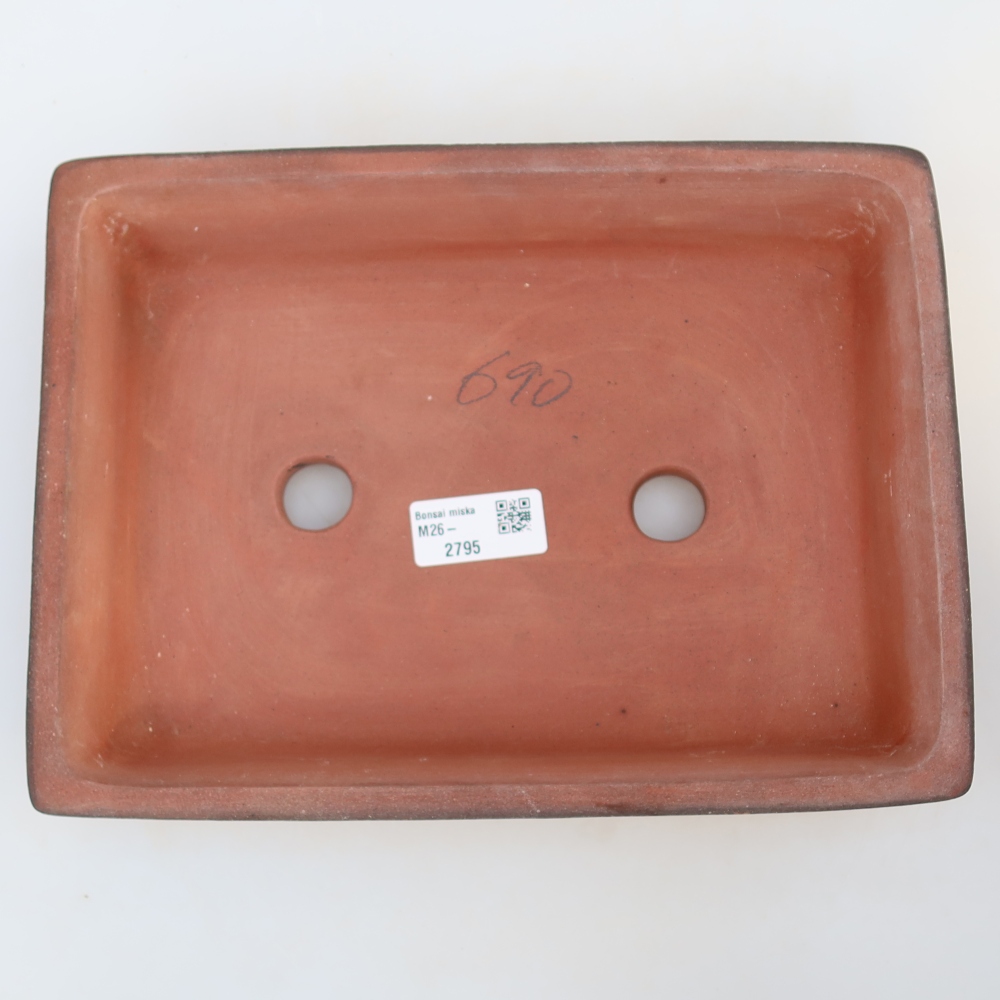 Keramikschale  26 x 20 x 5 cm, Farbe: Ziegelrot