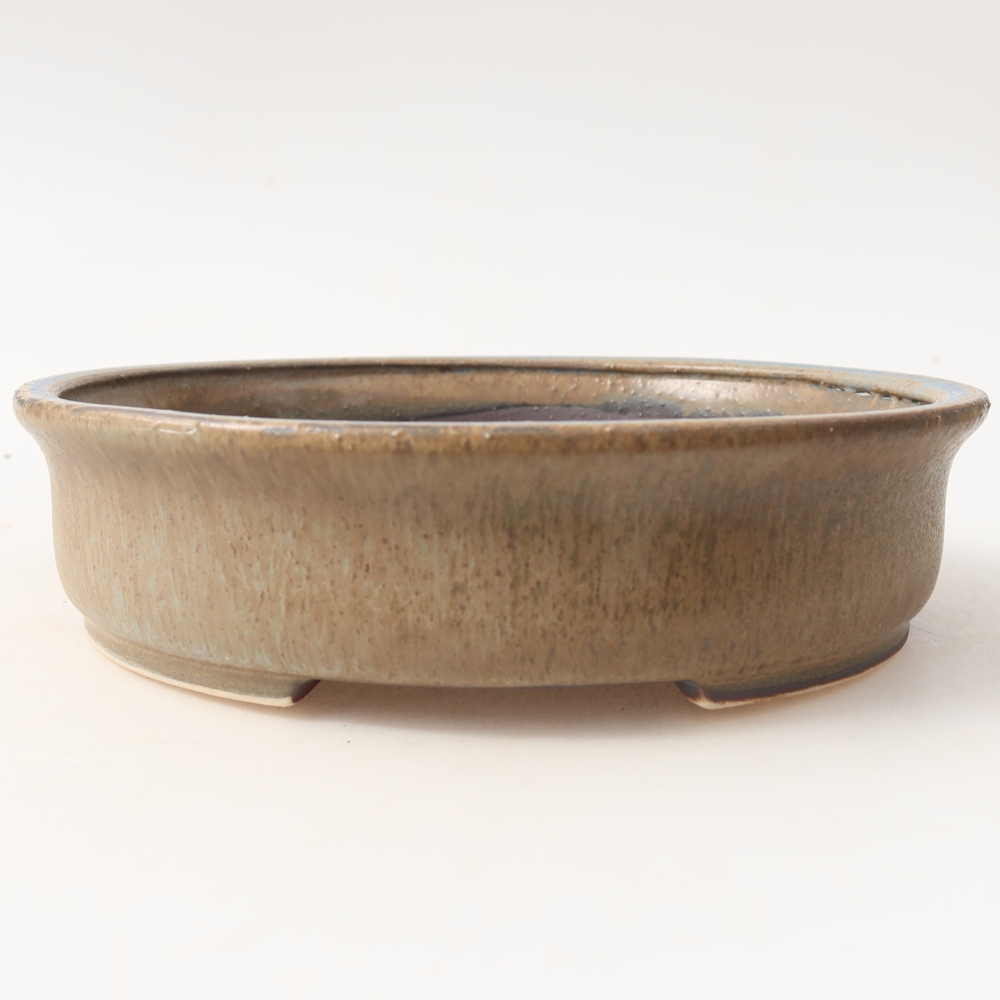 Bonsaischale aus Keramik 17,5 x 16 x 4,5 cm, Farbe blau