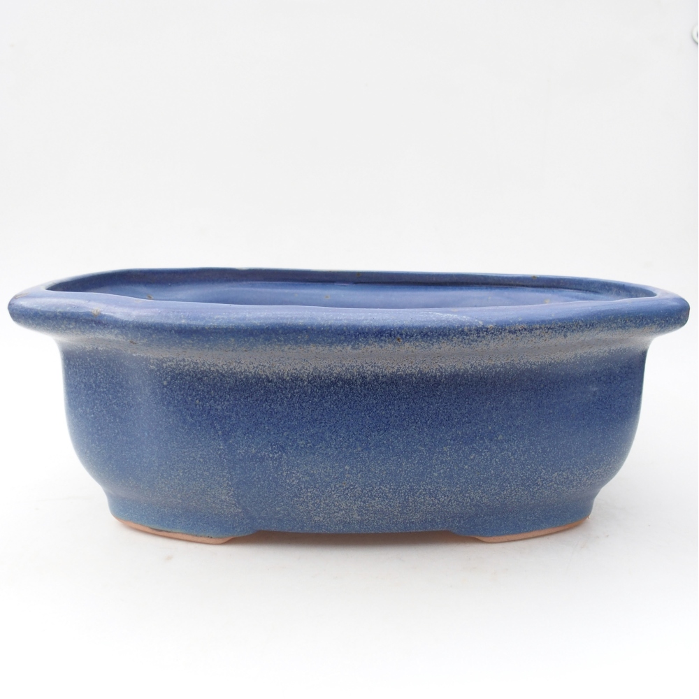 Bonsaischale aus Keramik 30 x 25 x 10 cm, Farbe blau