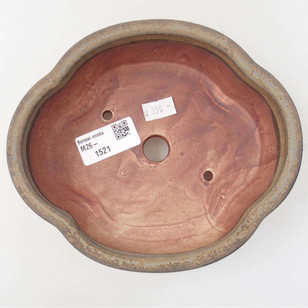 Bonsaischale aus Keramik 17 x 15 x 5,5 cm, braun