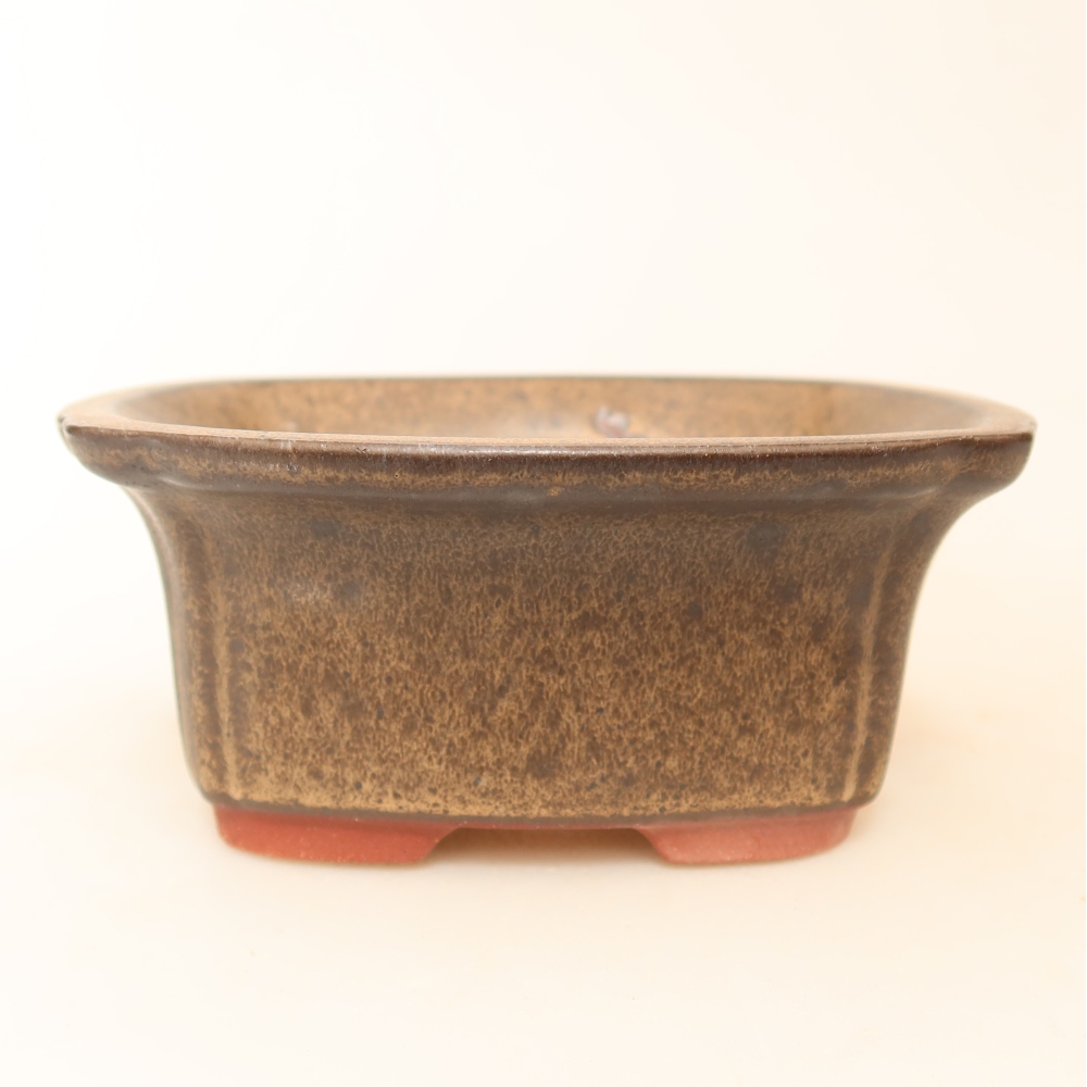 Keramikschale  13 x 10,5 x 5,5 cm, Farbe: braun