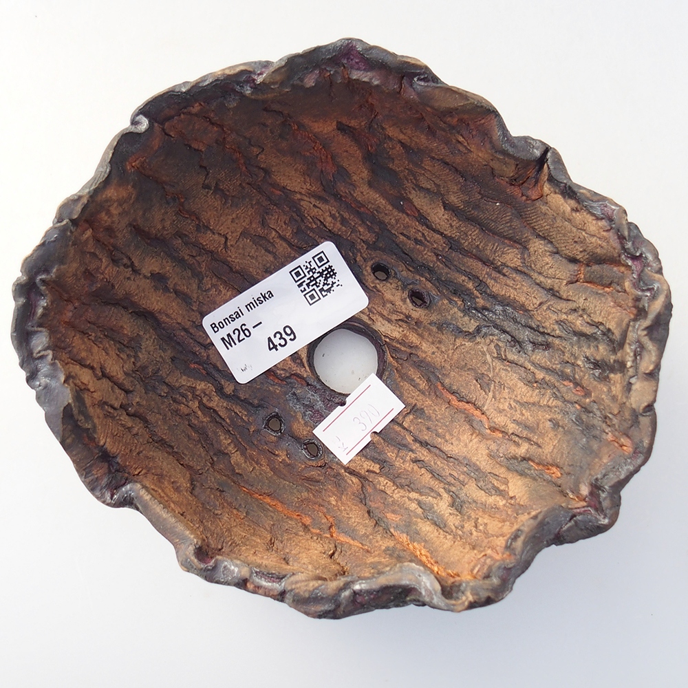 Keramikschale 13,5 x 12,5 x 7,5 cm , Farbe braun