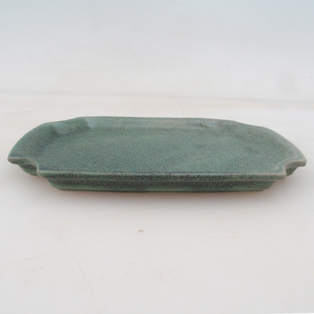 Keramik-Untertasse H01 (11,5 x 8 x 0,5 cm) – Grün