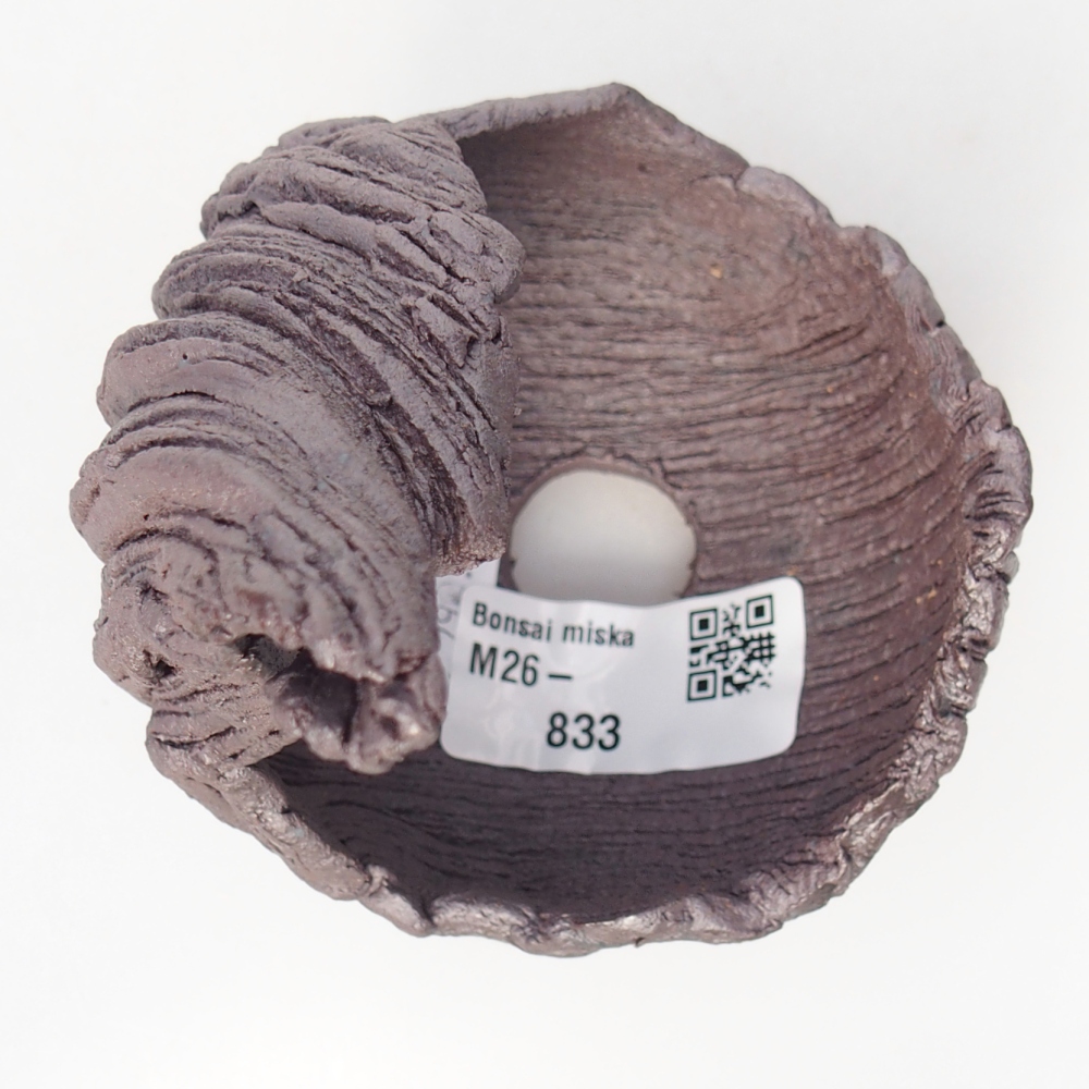 Keramische Schale 7,5 x 8 x 12,5 cm , Metallic-Farbe