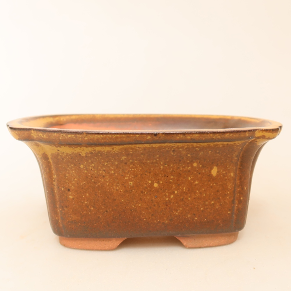 Keramikschale  13 x 10,5 x 5,5 cm, Farbe: braun