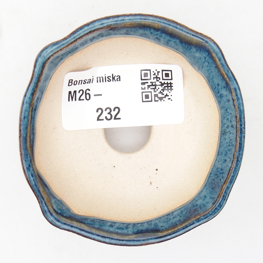 Mini-Bonsaischale 6,5 x 6,5 x 2,5 cm, Farbe blau
