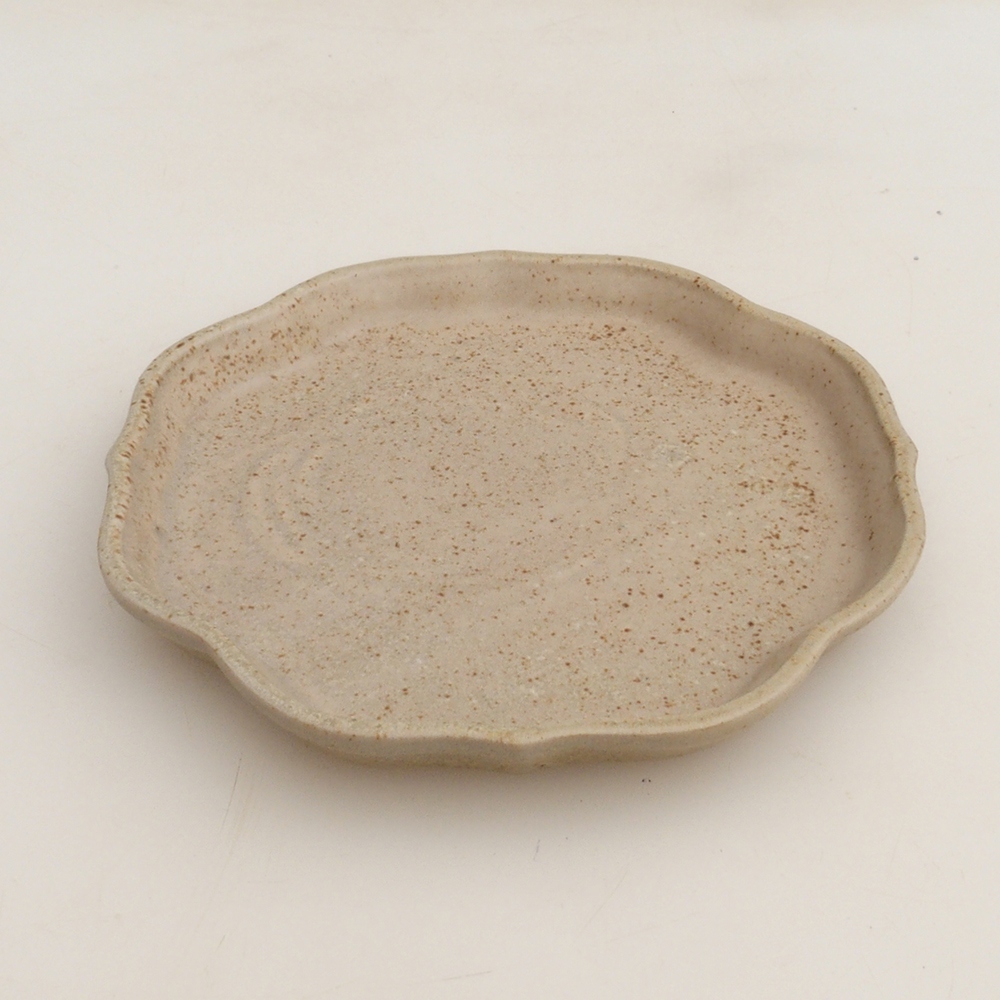 Keramikschale H06 – 14 x 14 x 1,5 cm – beige
