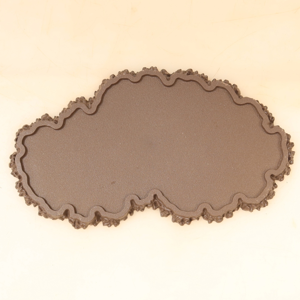 Kunststoff-Sockel für Bonsai, 22,5 x 12 x 1 cm, Farbe: braun
