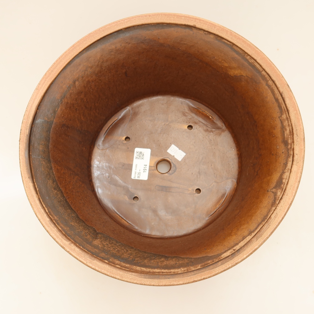 Bonsaischale aus Keramik 29 x 29 x 12 cm, rosa