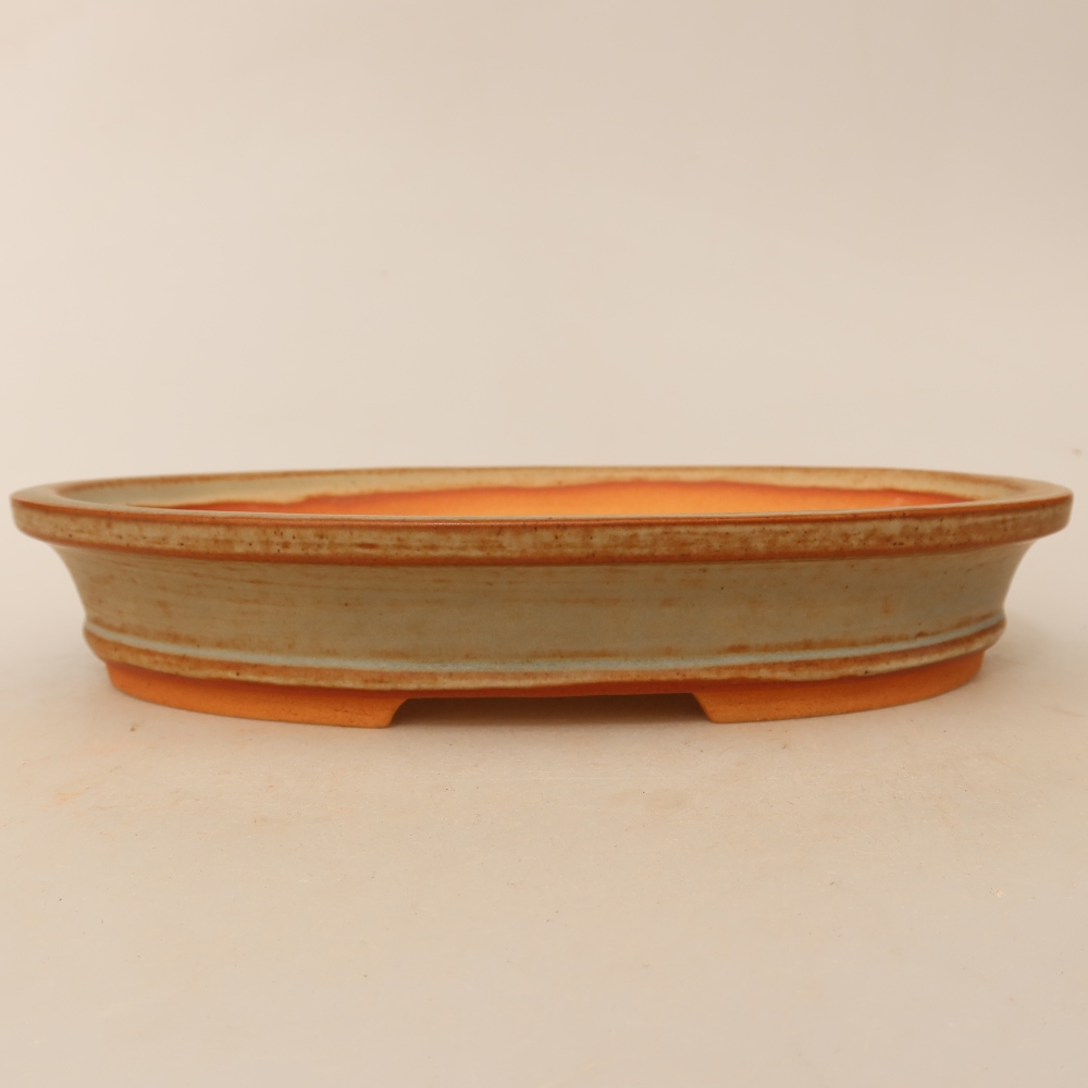 Keramikschale  21 x 14,5 x 3,5 cm, Farbe: Beige