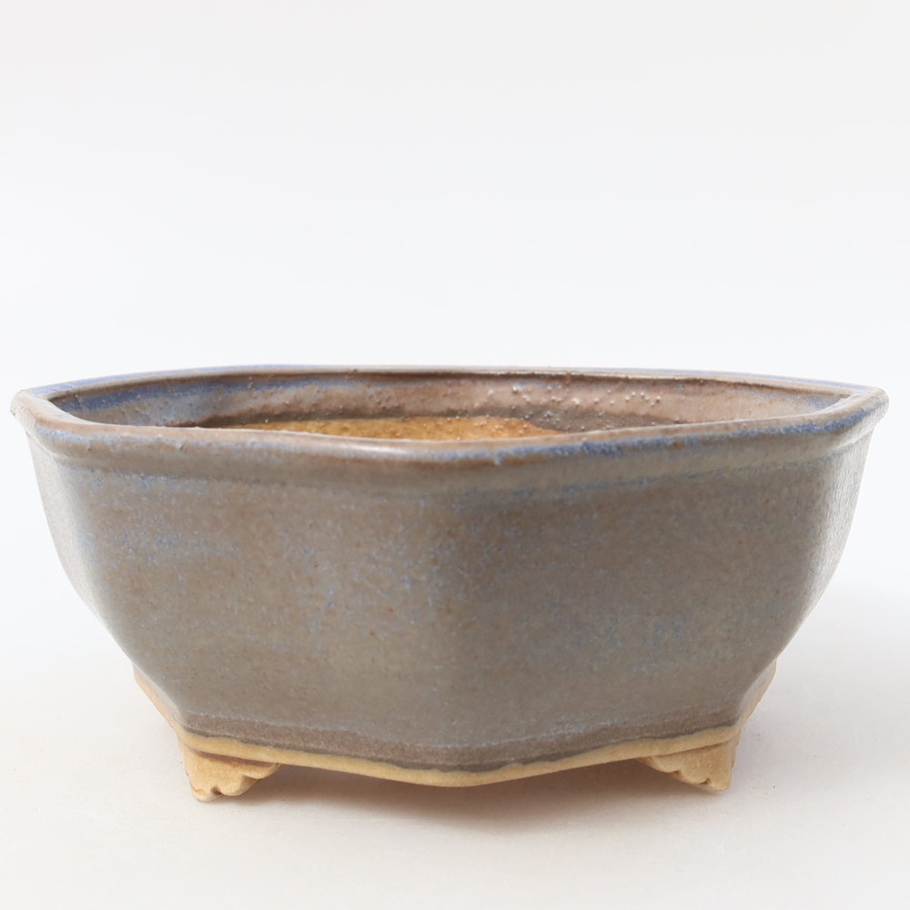 Keramik-Bonsai-Schale 17 x 16 x 6,5 cm, Farbe: Blau