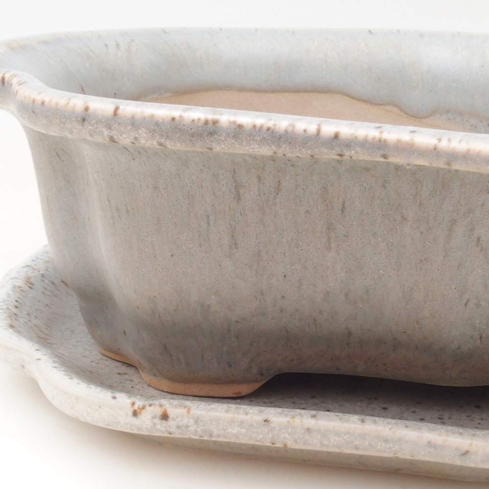 Bonsai-Schale + Untertasse H01 – 12 x 9 x 5 cm