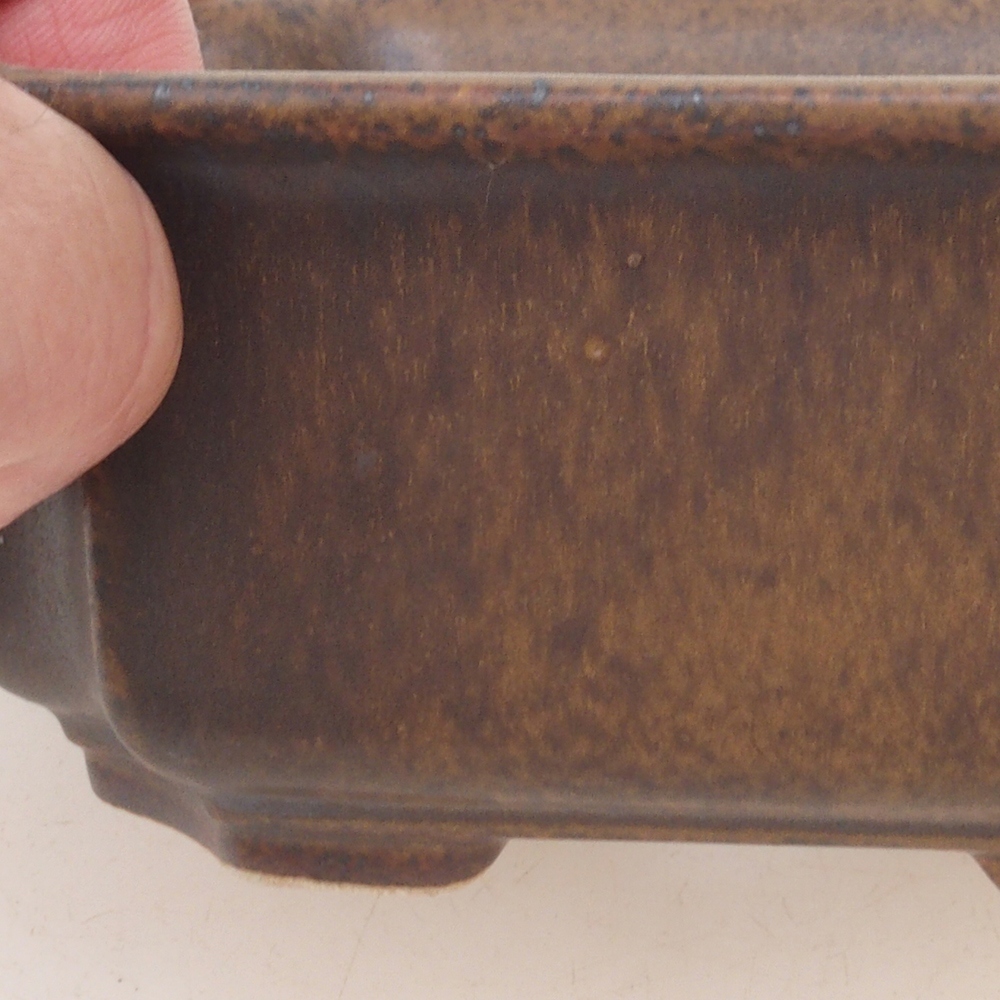 Bonsaischale H01 – 12 x 9 x 5 cm – braun
