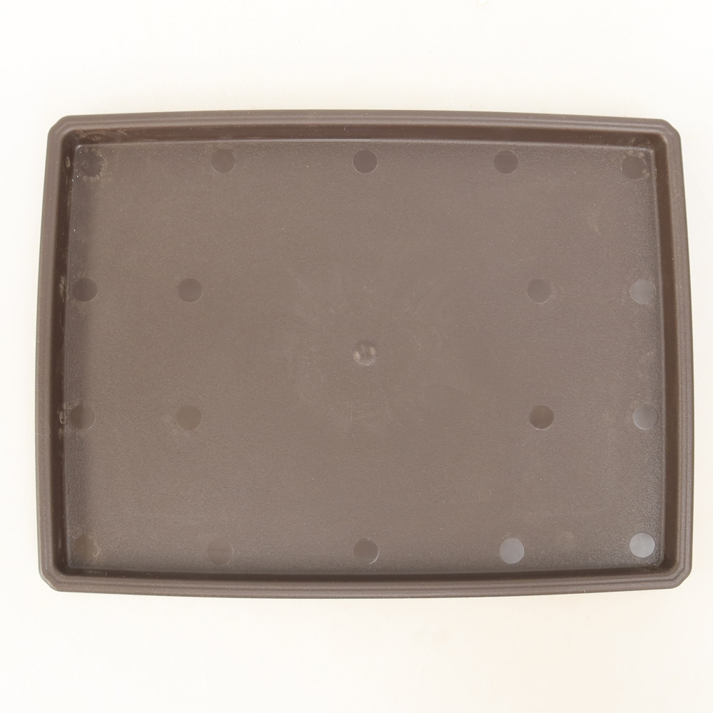Bonsai-Untersetzer aus Kunststoff PP-2 – 20 x 15 x 1,2 cm, Farbe: Braun