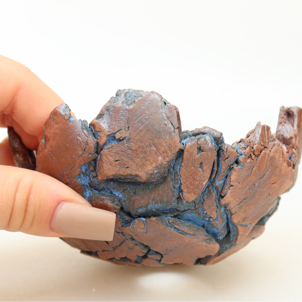 Keramikschale 11 x 10,5 x 6 cm, Farbe: Blau