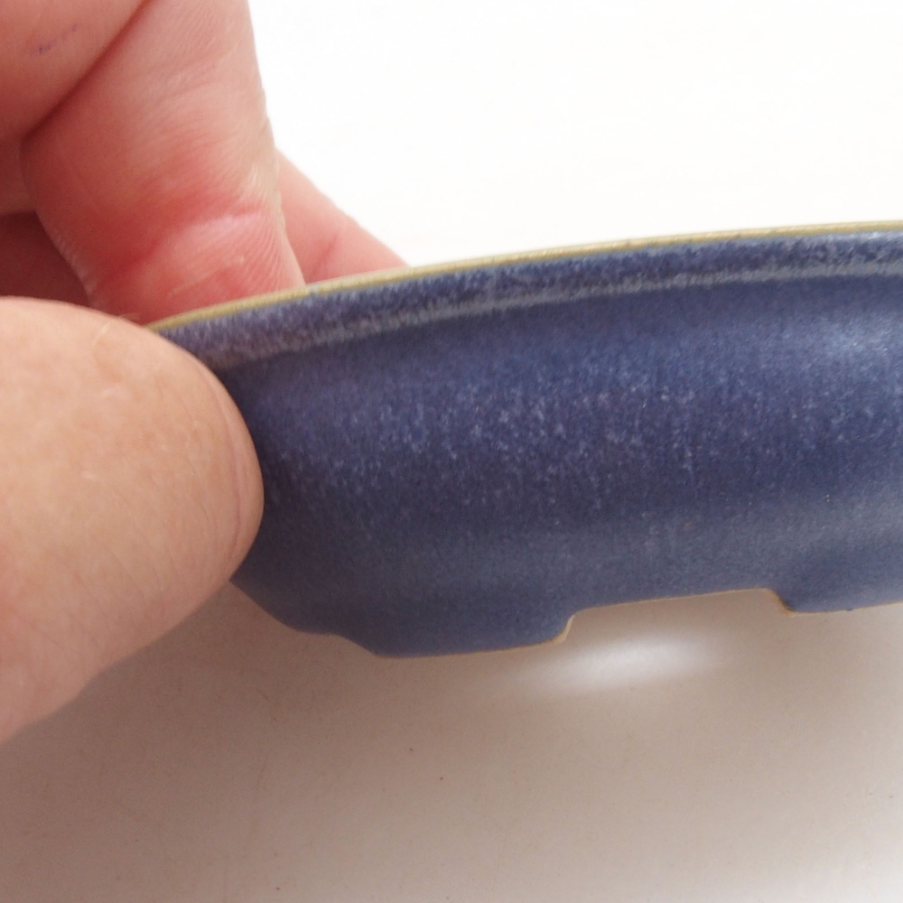 Mini-Bonsaischale 8 x 6 x 2,5 cm, Farbe blau