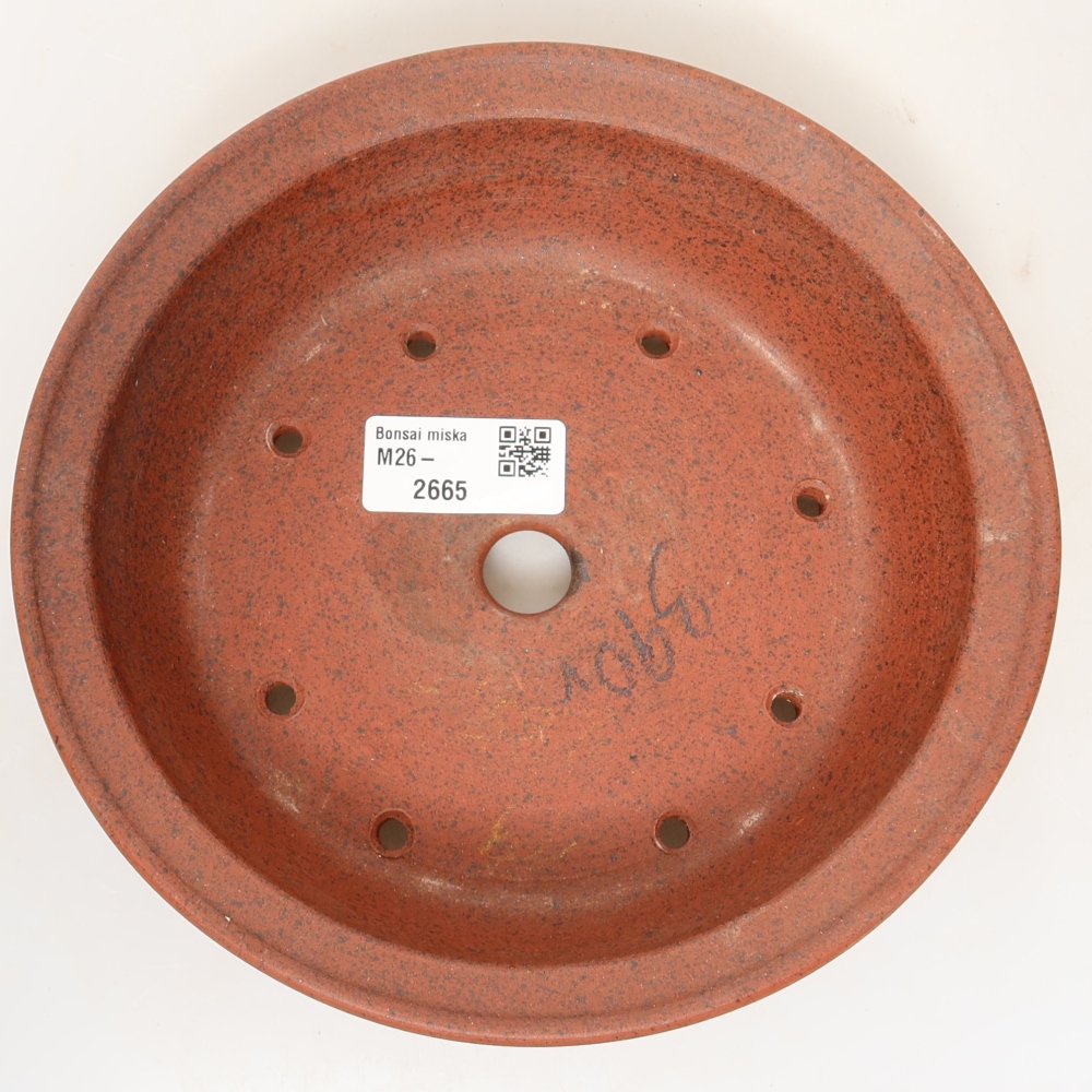 Keramikschale  19 x 19 x 5,5 cm, Farbe: Ziegelrot