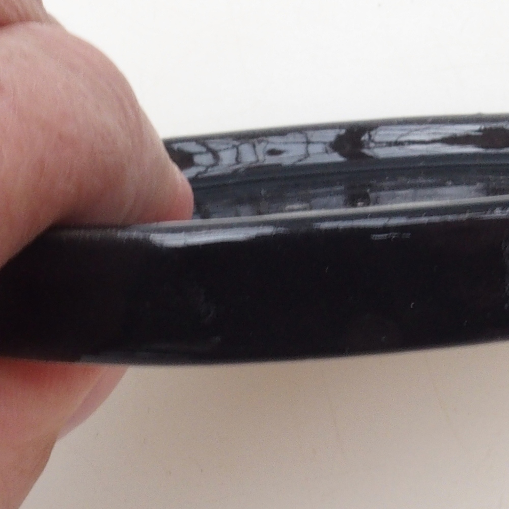 Bonsai-Schale rund D6-S - 10 x 10 x 1 cm – schwarz