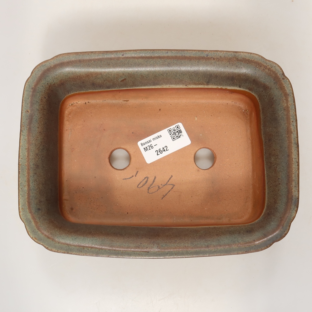 Keramikschale  20 x 15,5 x 6 cm, Farbe: braun