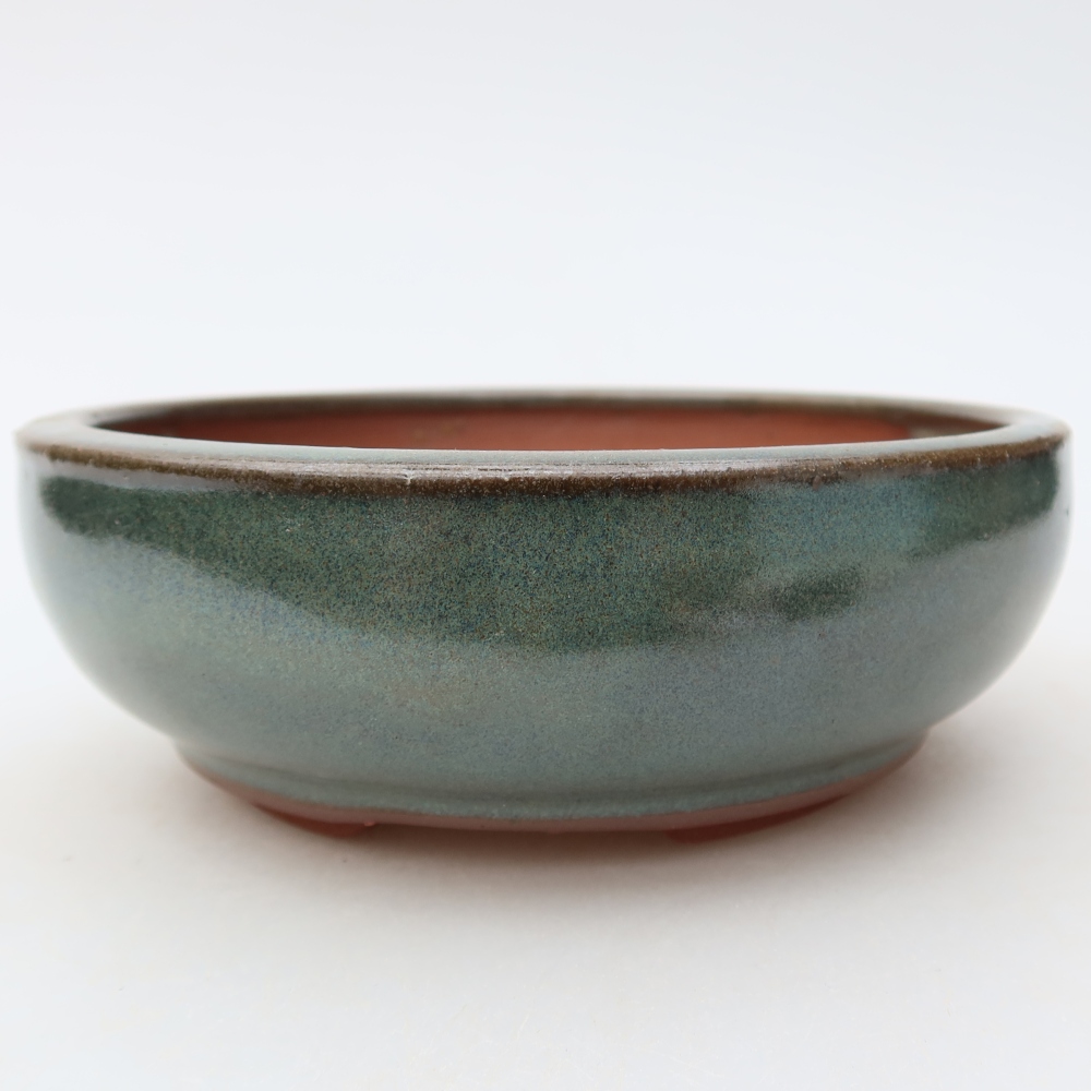 Bonsaischale aus Keramik 14 x 14 x 5 cm, grün
