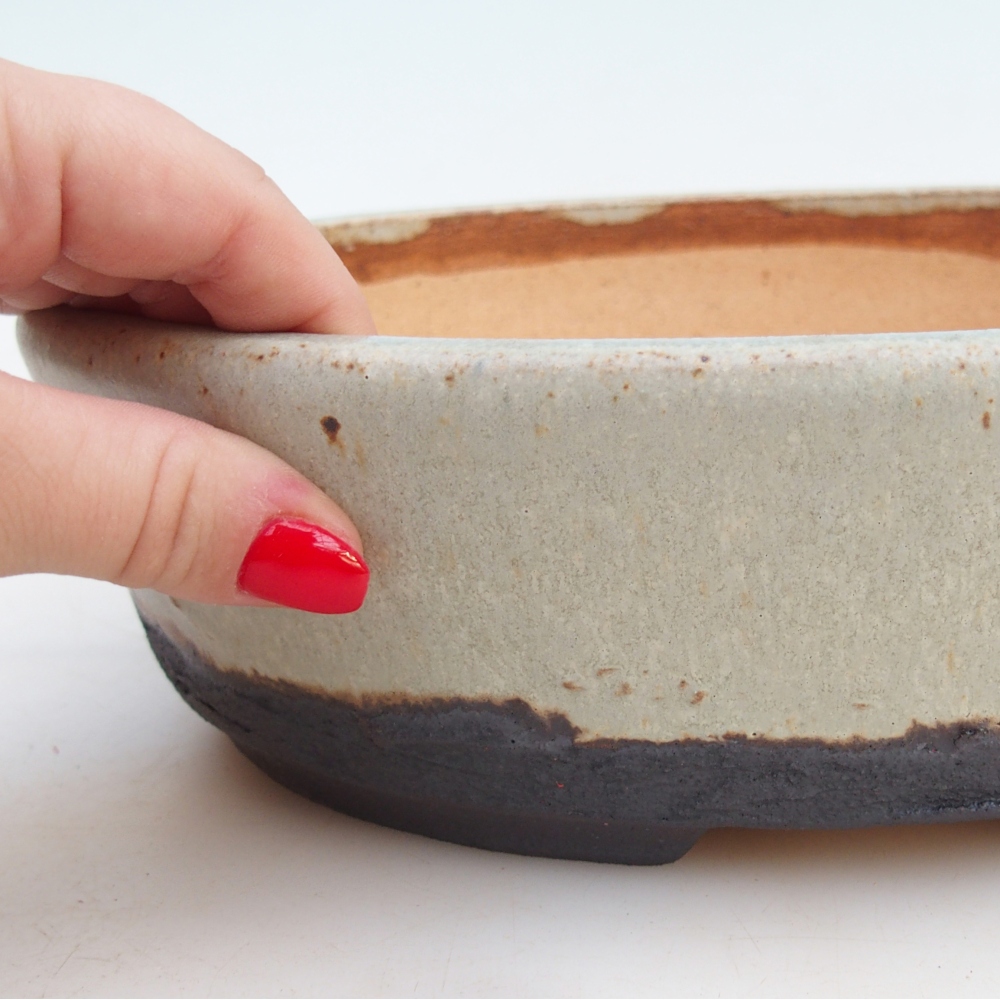 Bonsaischale 26,5 x 21 x 7 cm , Farbe beige