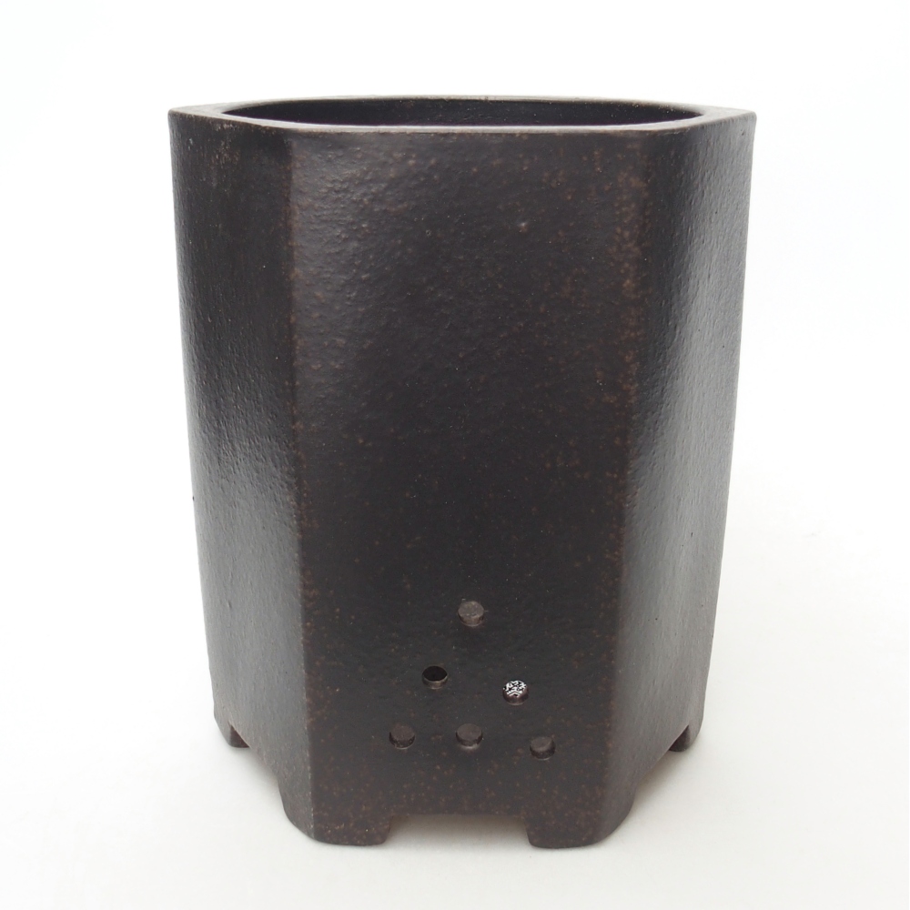 Schale 14,5 x 13 x 16,5 cm braun ocker