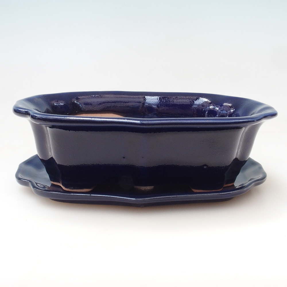 Bonsai-Schale + Untertasse H01 – 12 x 9 x 5 cm