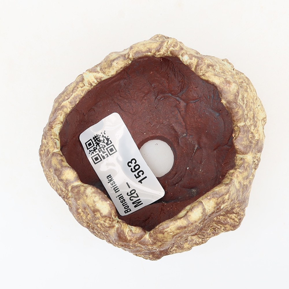 Keramikschale  6 x 5 x 5,5 cm, Farbe: Braun