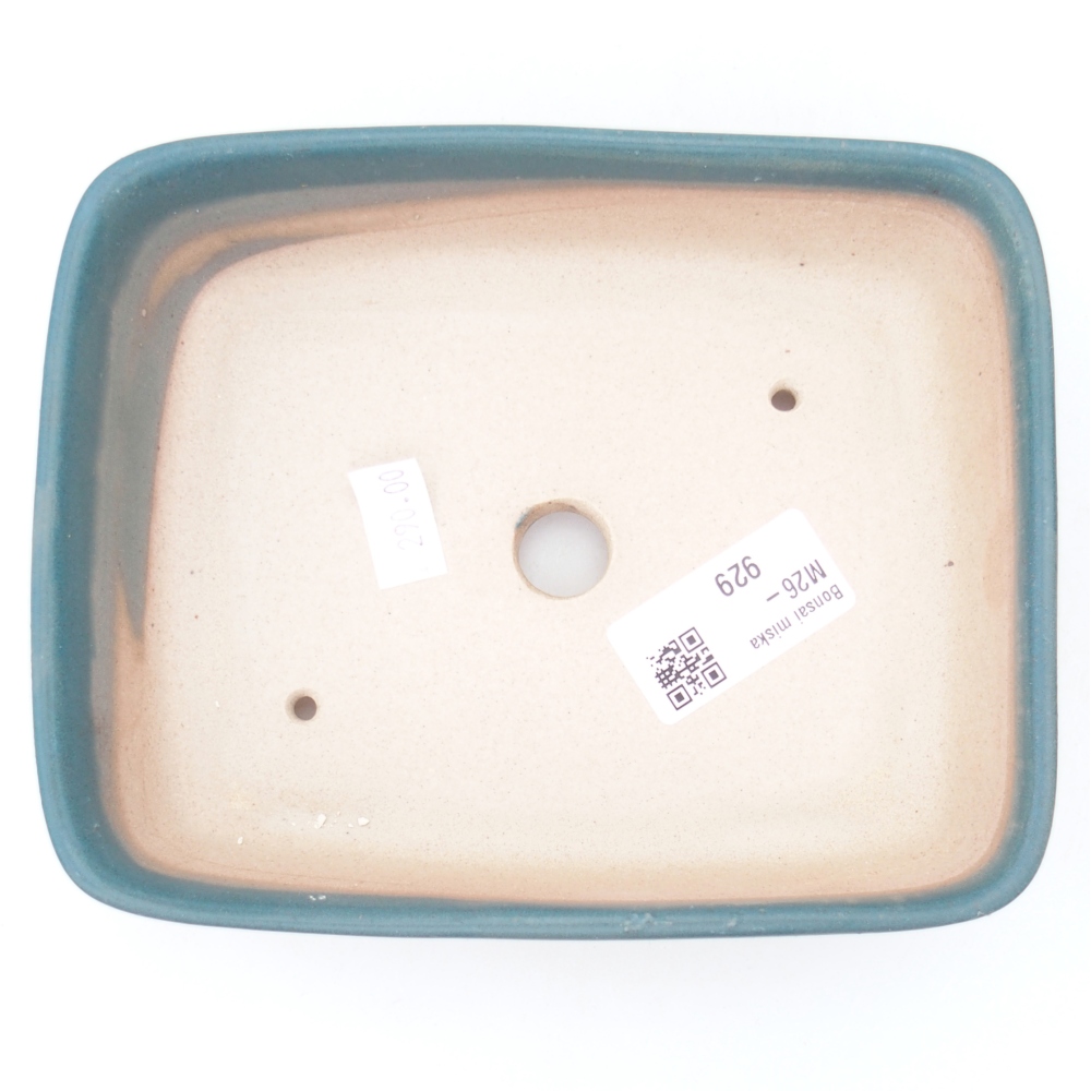 Bonsaischale aus Keramik 15 x 12 x 4,5 cm, Farbe blau