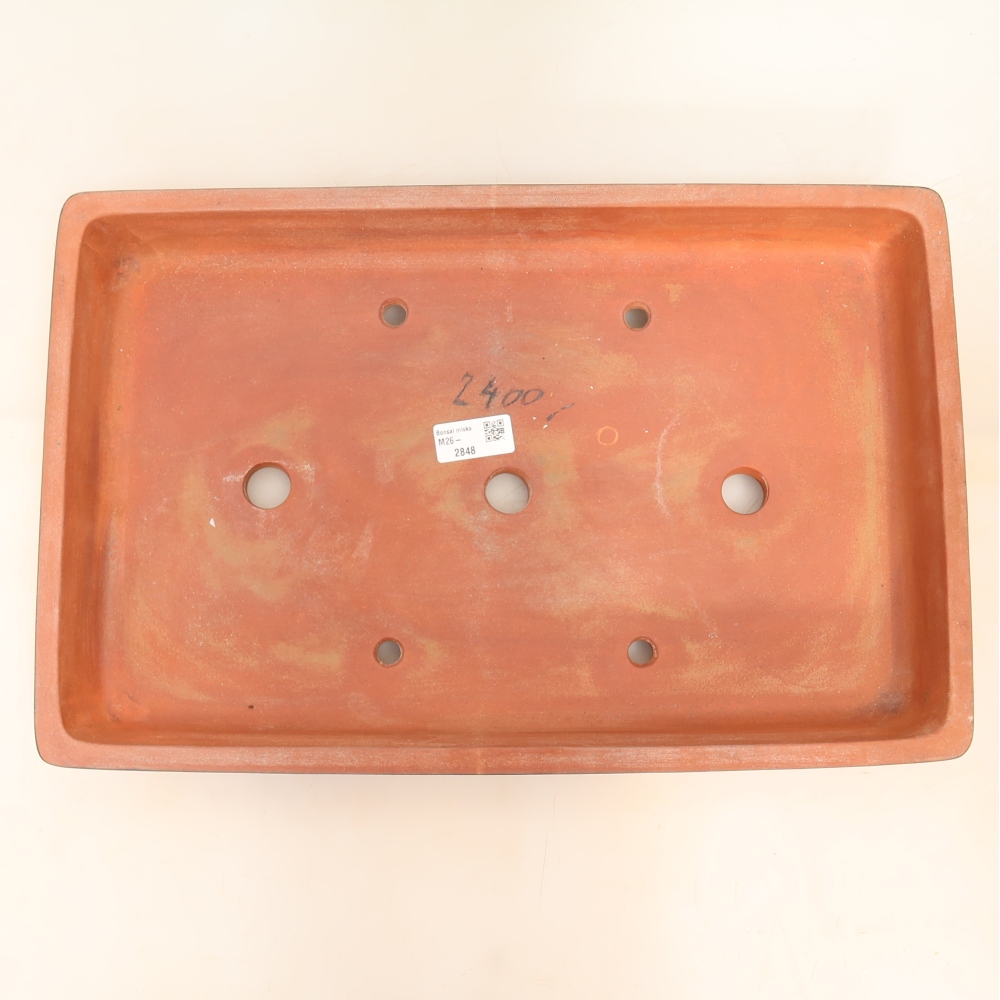 Keramikschale  45 x 29 x 6,5 cm, Farbe: Ziegelrot – NUR PERSÖNLICHE ABHOLUNG oder Palettenversand