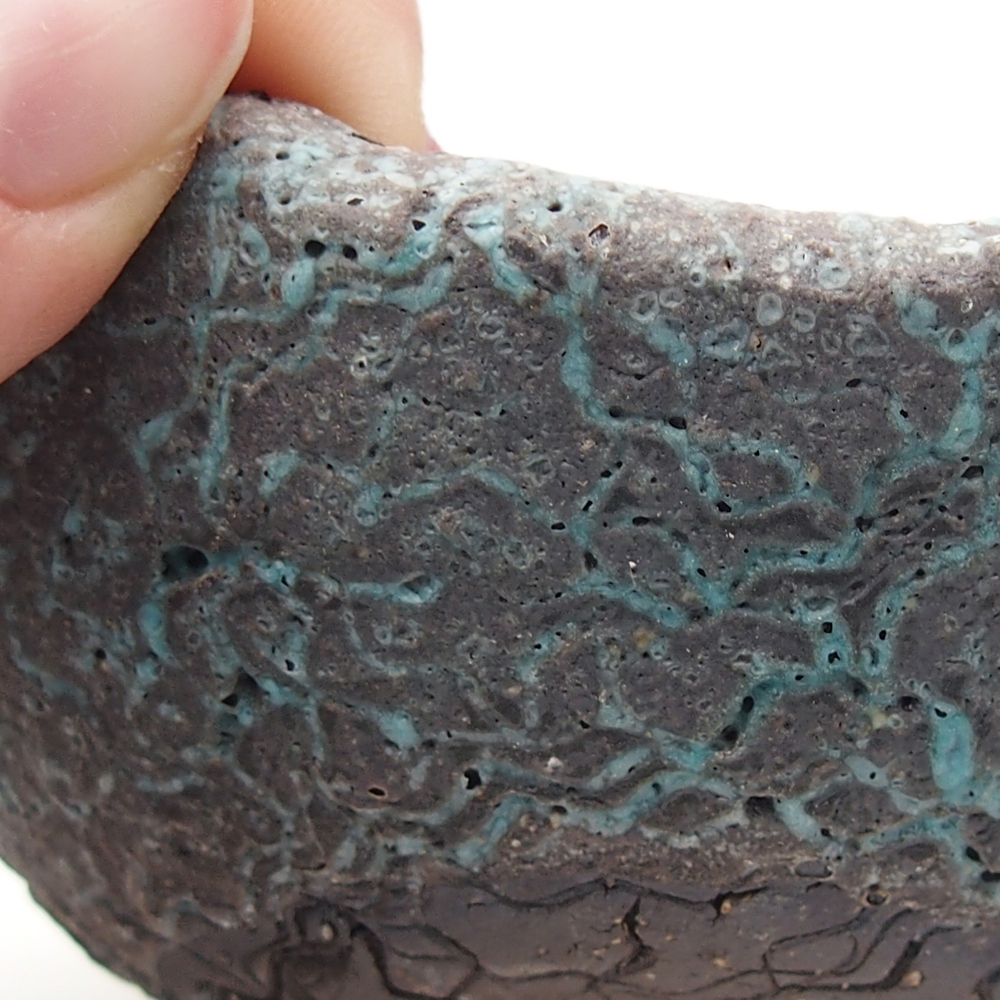 Keramikschale 9 x 9 x 5,5 cm , Farbe blau