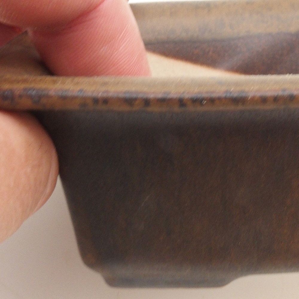 Bonsai-Schale H11 - 11,5 x 10 x 4 cm - braun
