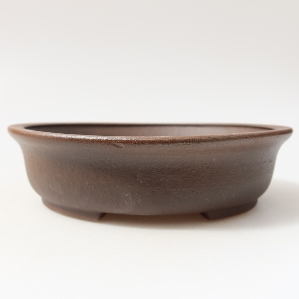 Keramik-Bonsai-Schale, 15,5 × 14,5 × 4 cm, Farbe: braun