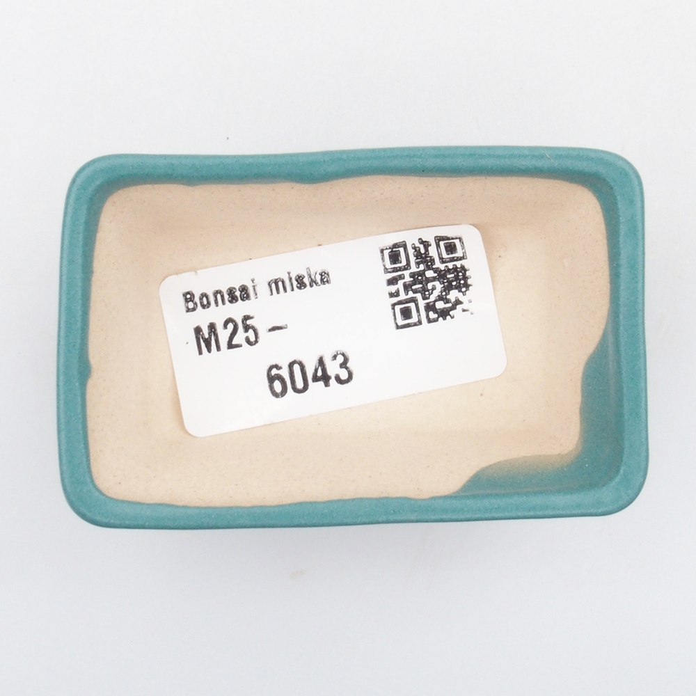 Keramik Bonsai Schale 6,5 x 4 x 2,5 cm, Farbe blau