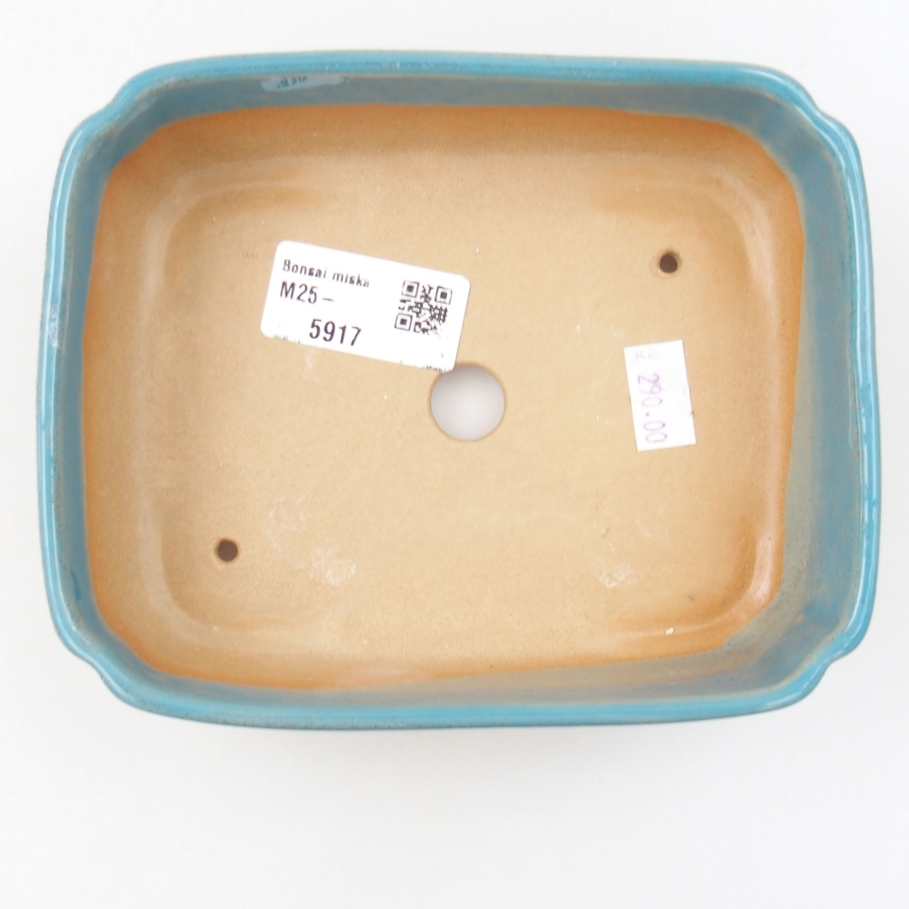 Keramik-Bonsaischale 15 x 12 x 4,5 cm, Farbe blau