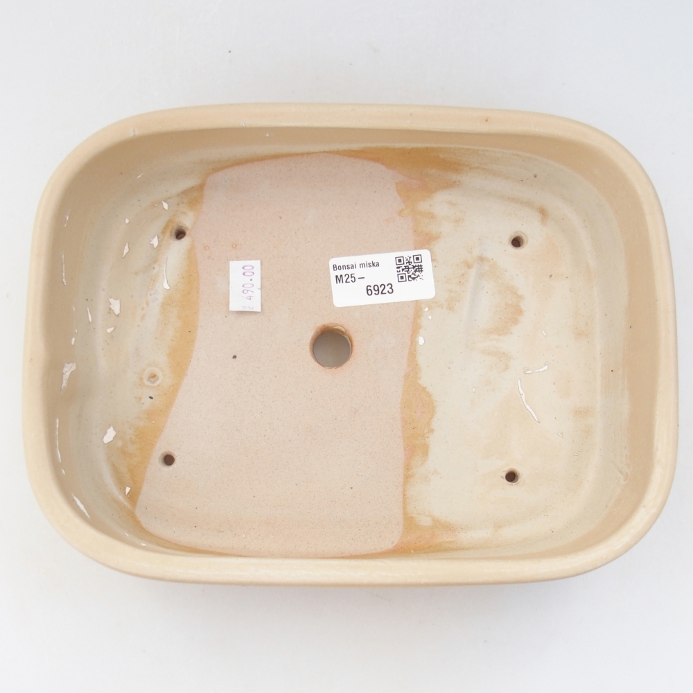 Bonsaischale aus Keramik 22,5 x 17,5 x 5,5 cm, grün