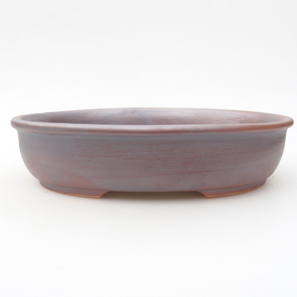 Keramik-Bonsaischale 22 x 17 x 5 cm, Farbe metallische