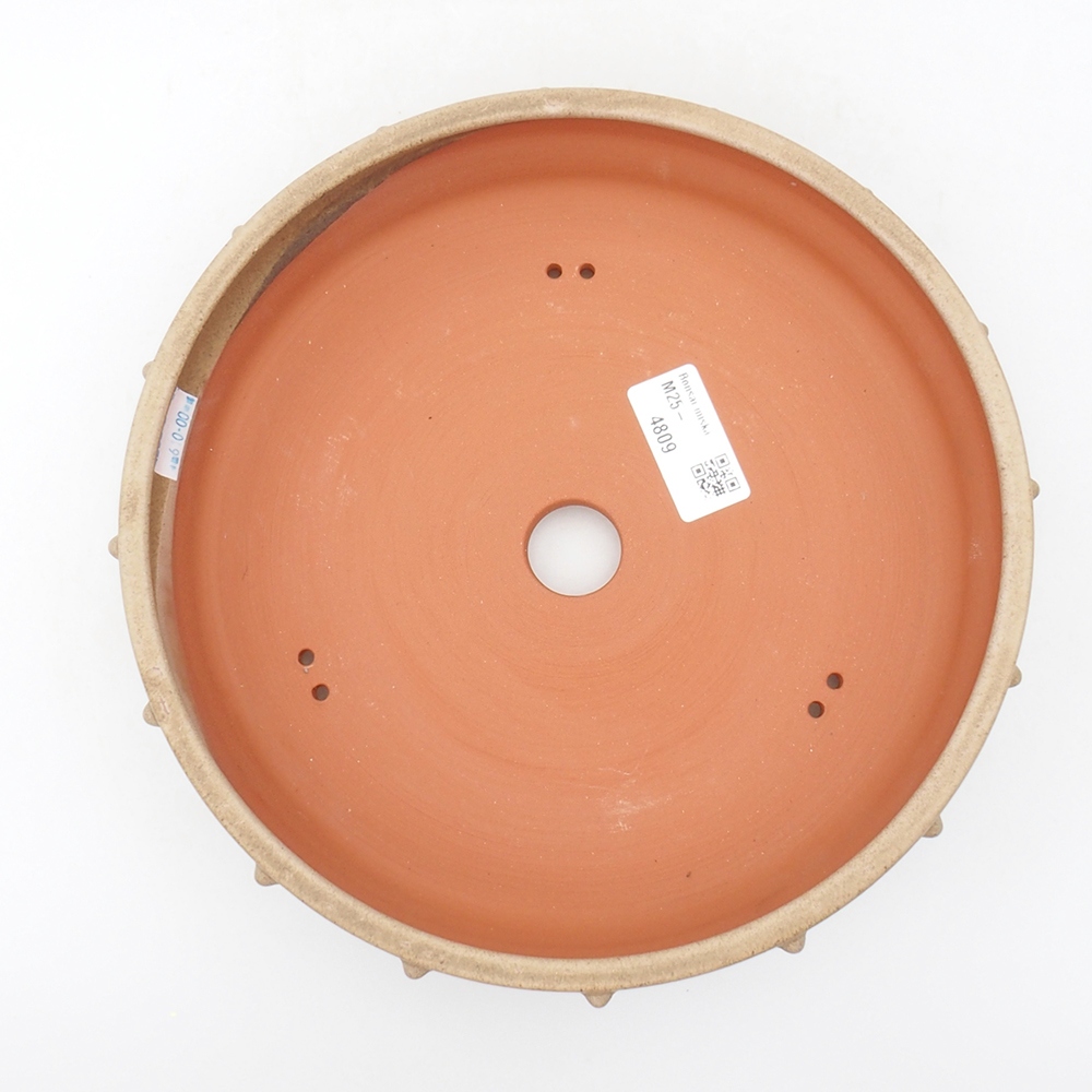 Bonsaischale aus Keramik 22 x 22 x 5 cm, BeigeFarbe