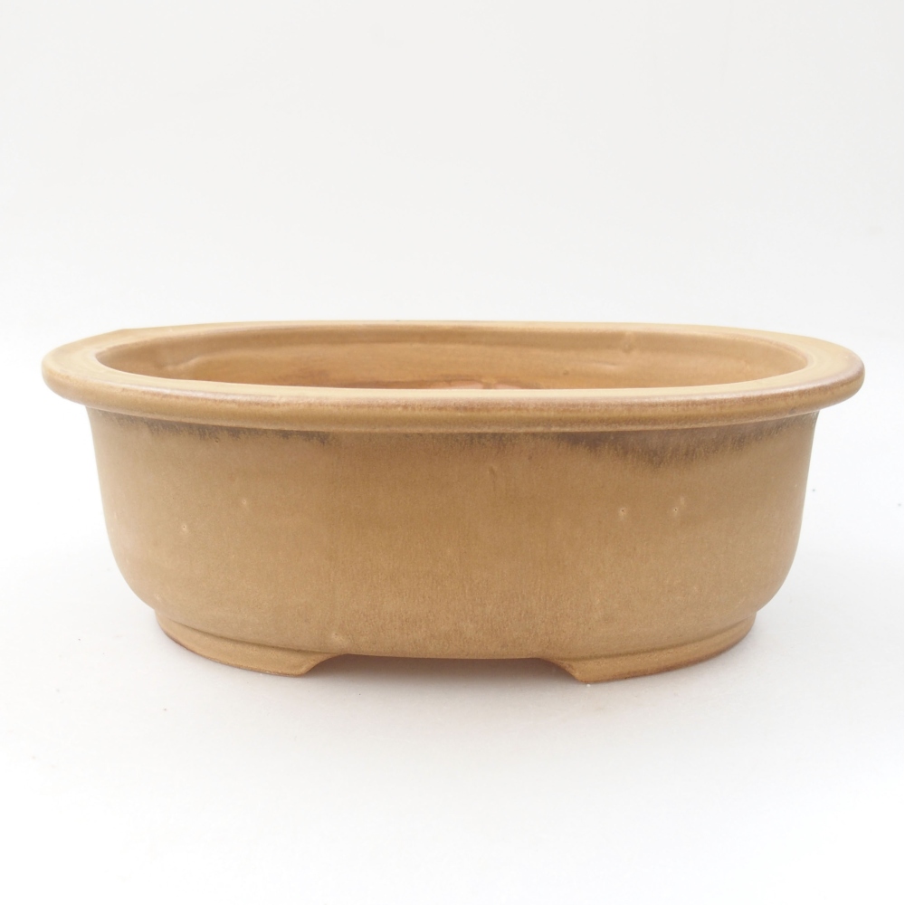 Keramik-Bonsaischale 23,5 x 19 x 8 cm, Farbe rosa
