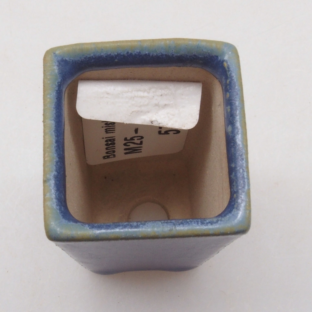 Mini-Bonsaischale 3 x 3 x 5 cm, Farbe blau