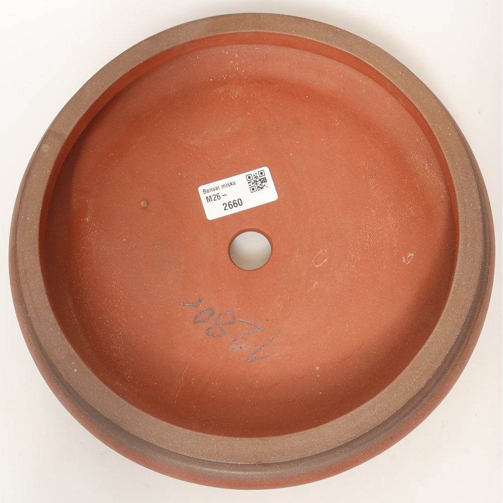 Keramikschale  22,5 x 22,5 x 6 cm, Farbe: Ziegelrot