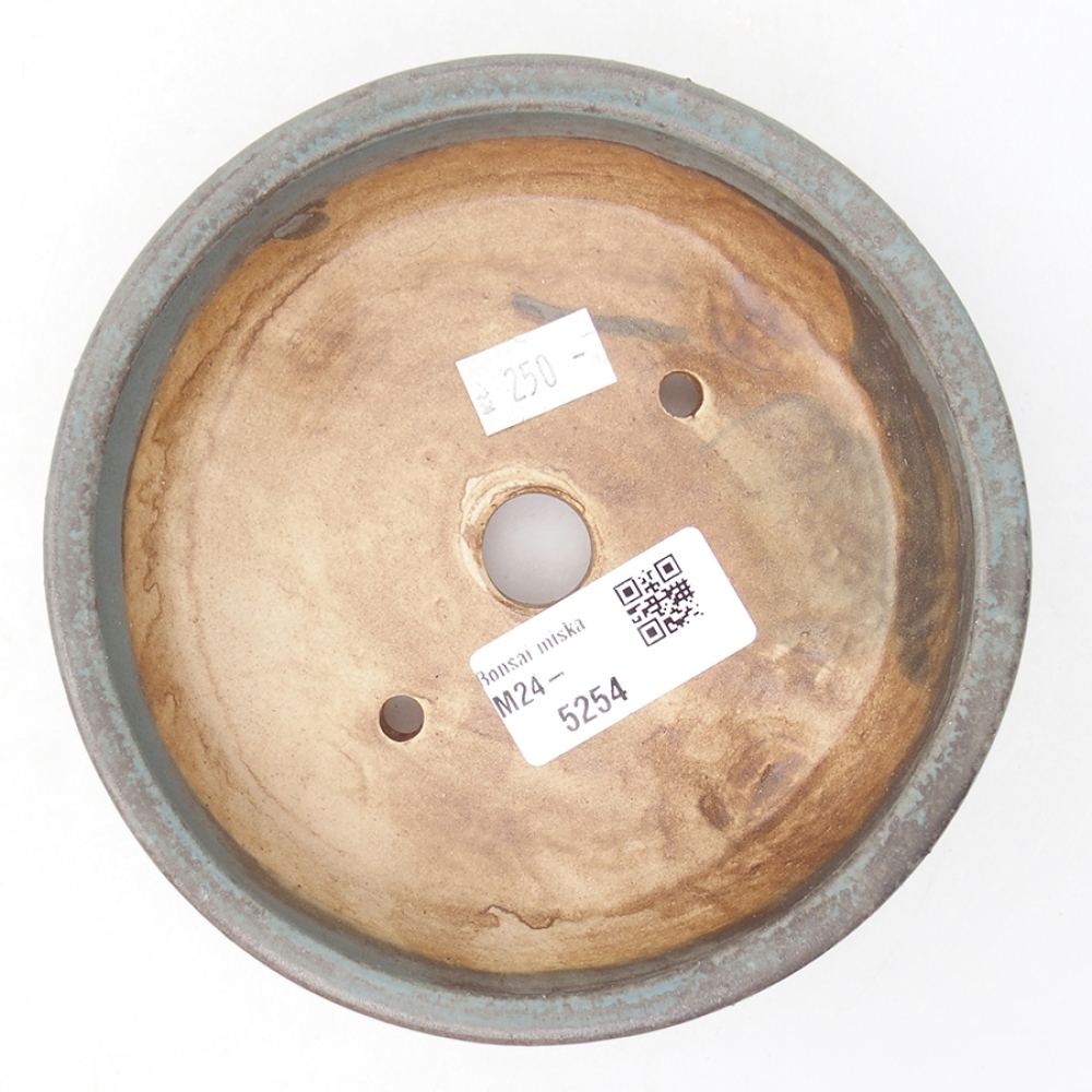 Bonsaischale aus Keramik 13,5 x 13,5 x 4 cm, Farbe blau
