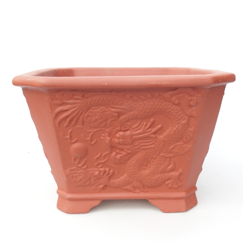 Schale 21 x 21 x 14 cm ziegelfarben