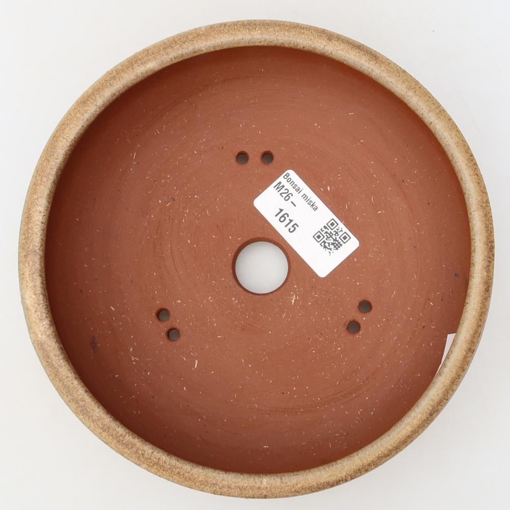 Keramik-Bonsai-Schale, 16 x 16 x 5,5 cm, Farbe: Braun