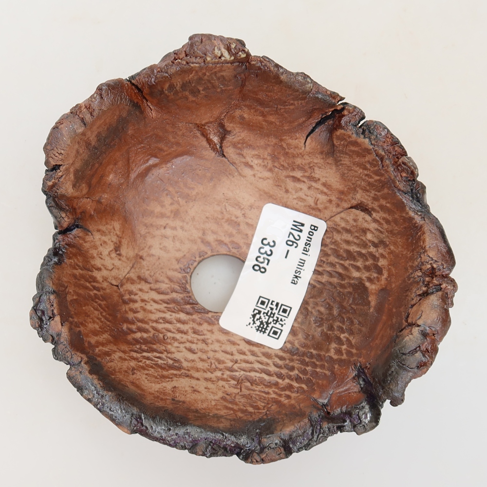 Keramikschale  10,5 x 10,5 x 6 cm, Farbe: braun