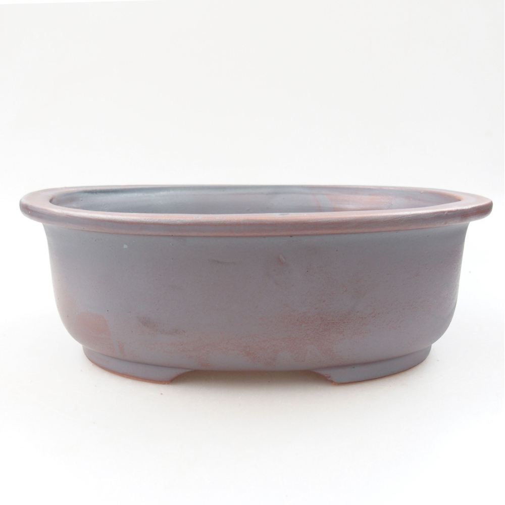 Keramik-Bonsaischale 23,5 x 19 x 8 cm, Farbe metallische