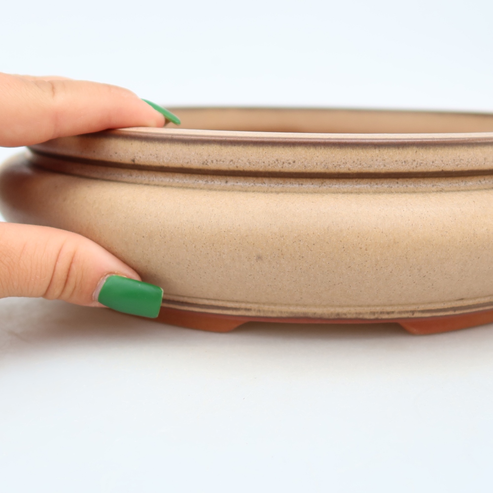 Keramikschale  23 x 23 x 7 cm, Farbe: Beige