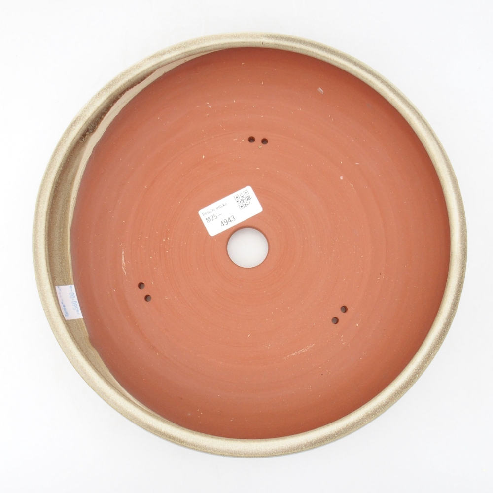 Keramik-Bonsaischale 26,5 x 26,5 x 6 cm, Farbe grün